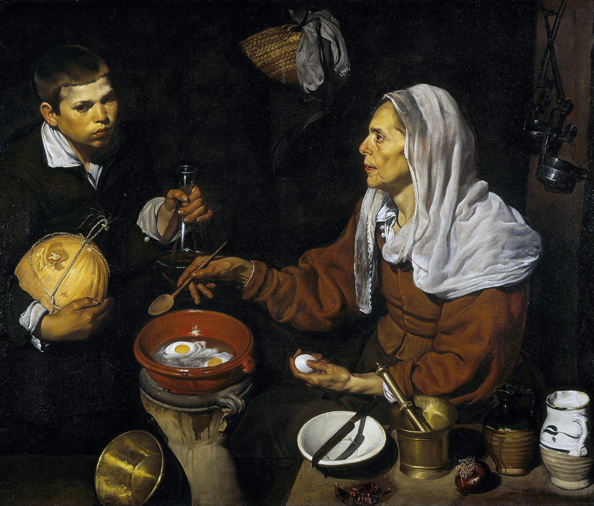 Diego Velàzquez, La friggitrice (1618)