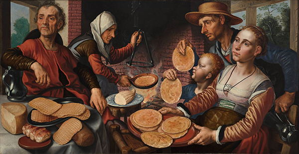 Pieter Aertsen, I mangiatori di pancake (1560)